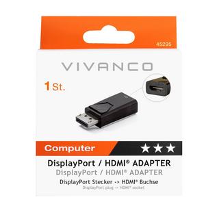 VIVANCO  Vivanco CA DH 11 HDMI Type A (Standard) DisplayPort Noir 