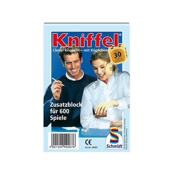 Spiele Kniffelblock (1 Stk für 600 Spiele)