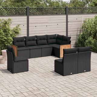 VidaXL set divano da giardino Polirattan  