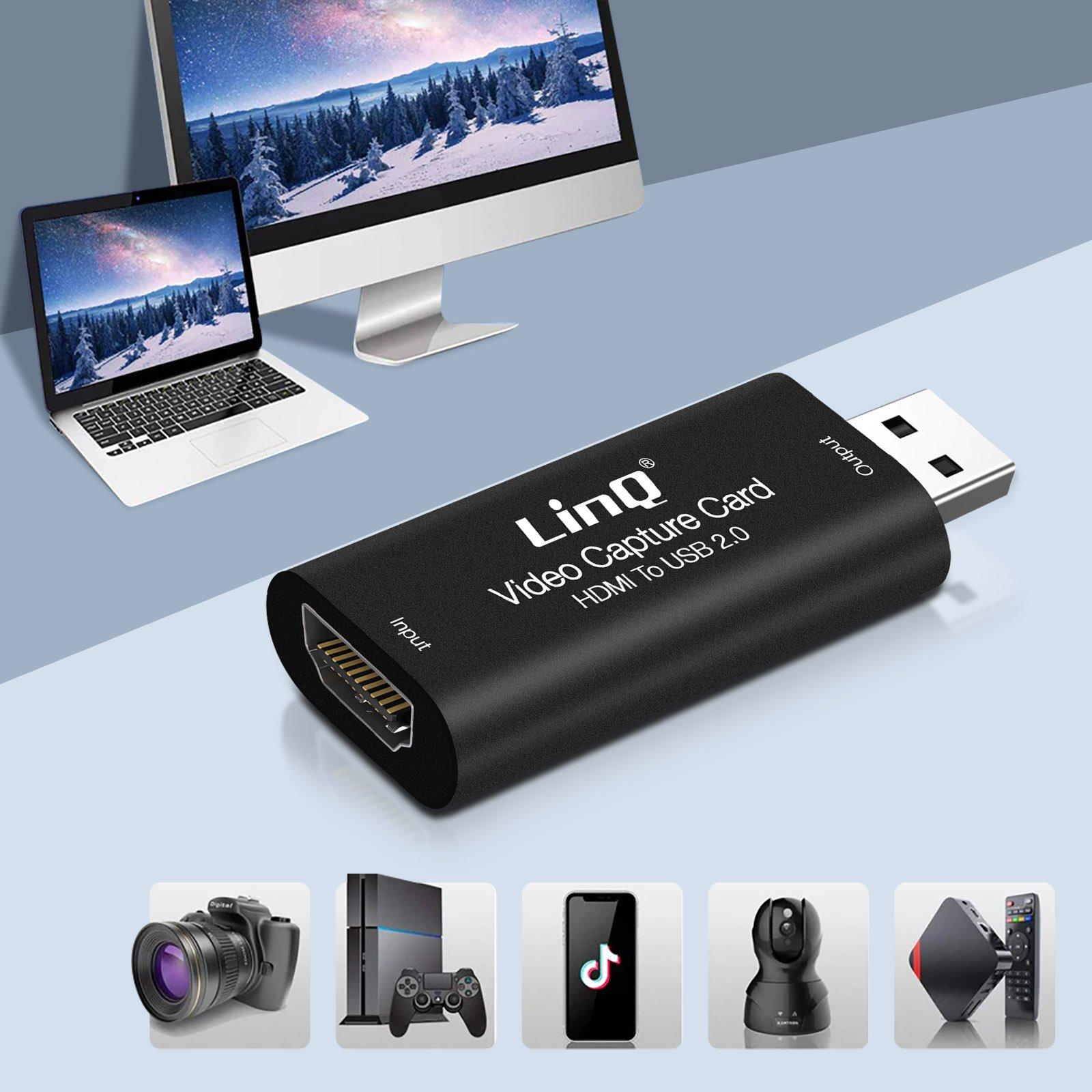 Avizar  HDMI zu USB Videoaufnahmekarte Schwarz 