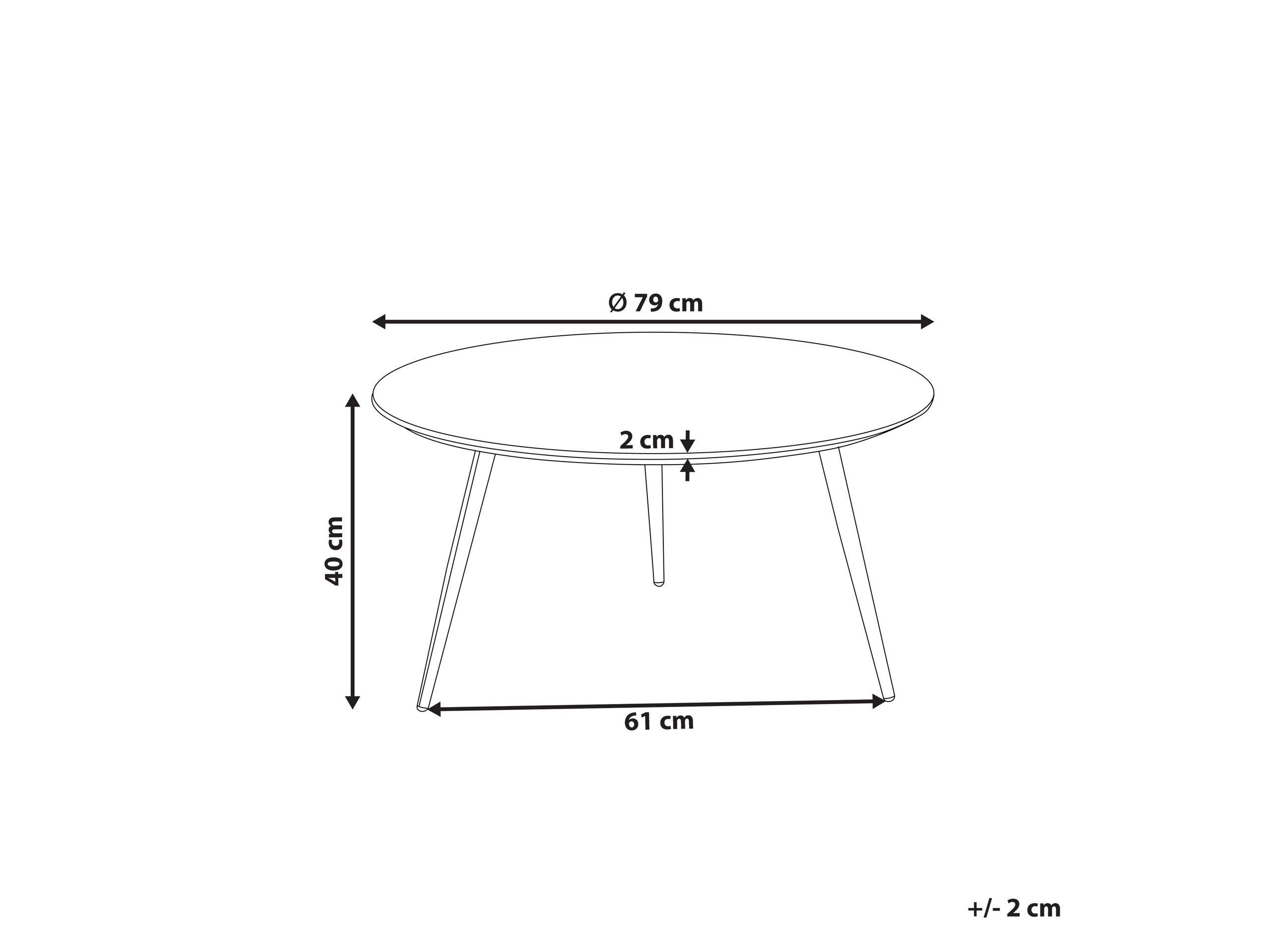 Beliani Couchtisch aus MDF-Platte Modern EFFIE  