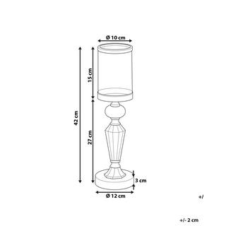Beliani  Portacandele en Vetro Glamour BONAO 