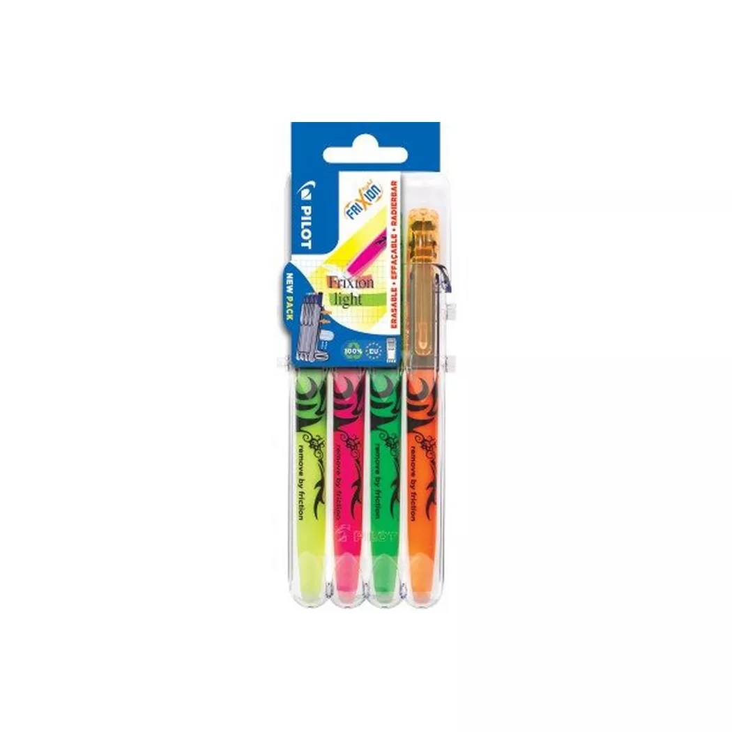 Pilot FriXion Light Green Orange Pink Yellow 4 pc(s)