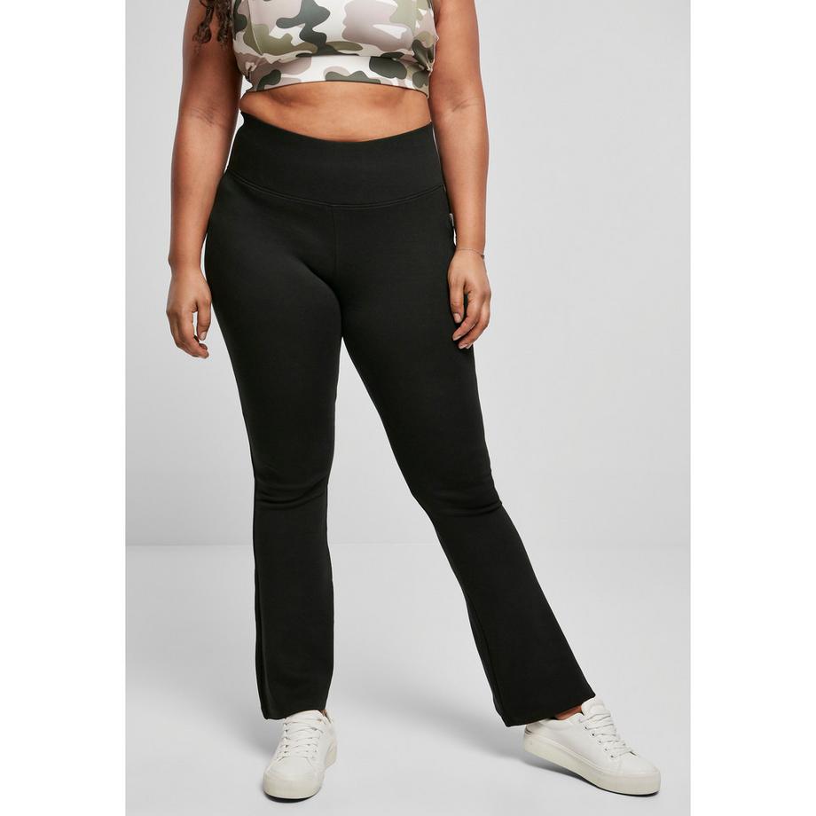 URBAN CLASSICS Organic Interlock Bootcut Leggings Grosse Grössen  