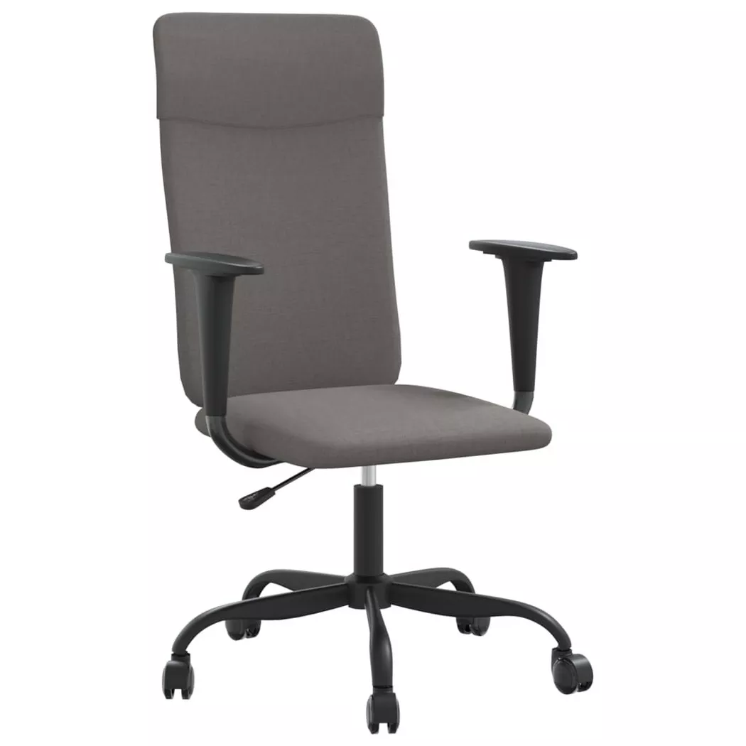 VidaXL - Chaise de bureau tissu, One Size, Gris Ardoise