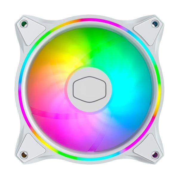 Cooler Master  MasterFan MF120 Halo 3in1 White Edition Boitier PC Ventilateur 12 cm Blanc 3 pièce(s) 