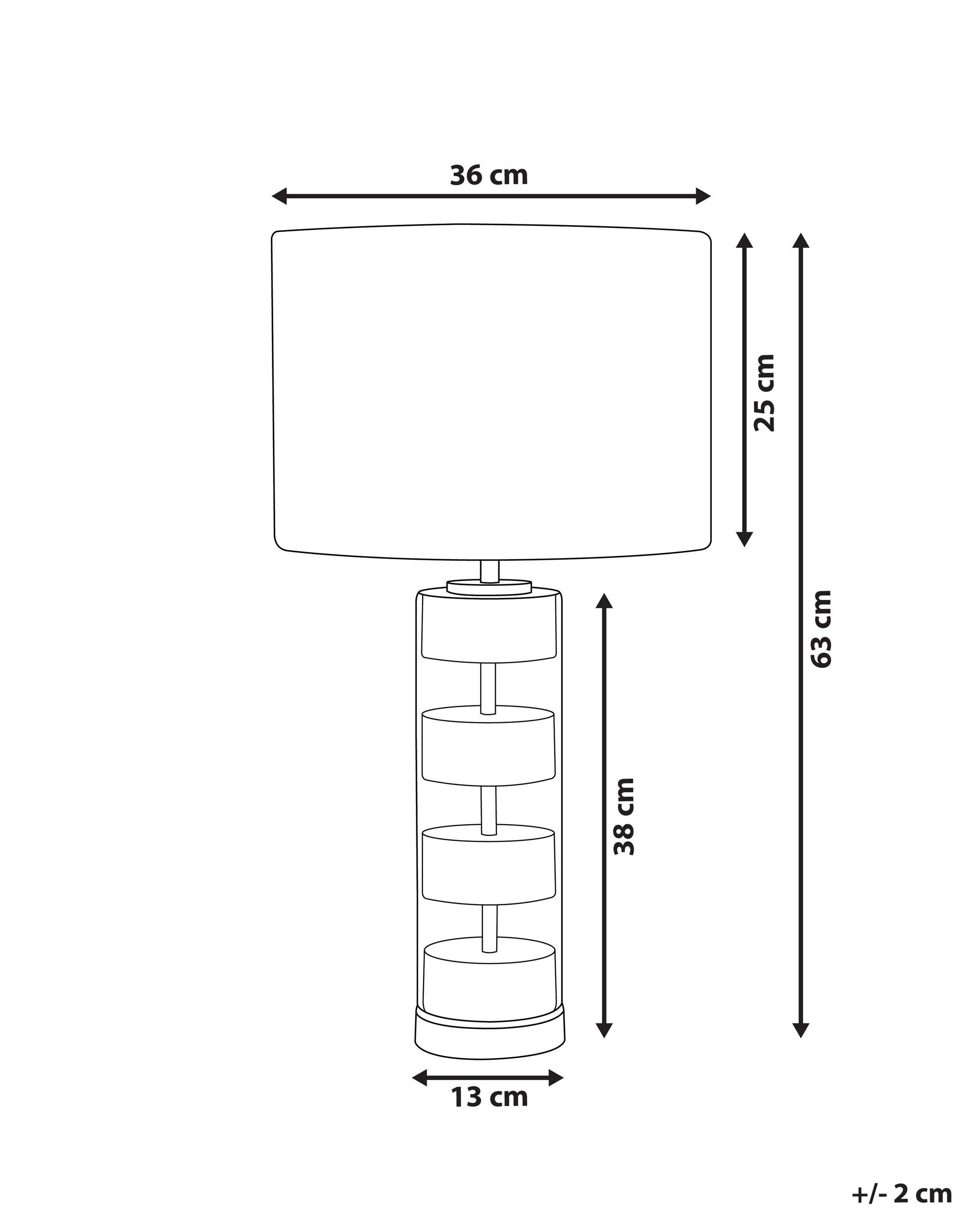 Beliani Lampe à poser en Métal Moderne BEATTON  