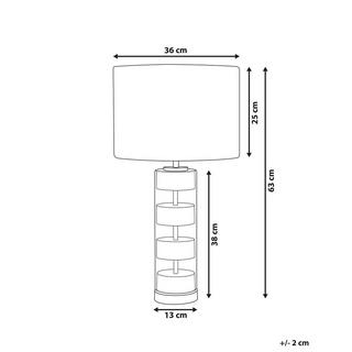 Beliani Lampe à poser en Métal Moderne BEATTON  