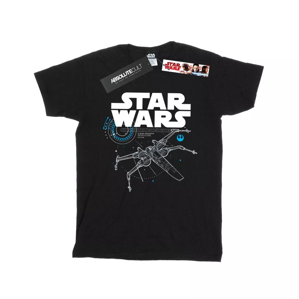 STAR WARS - The Last Jedi XWing TShirt, für Damen, Schwarz, Größe S