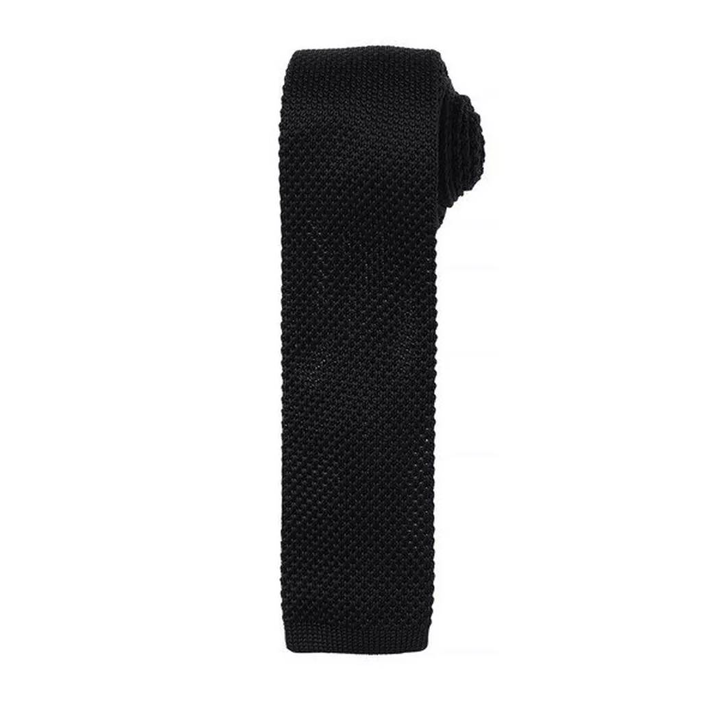 PREMIER - Krawatte mit Strick Muster, für Herren, Schwarz, One Size
