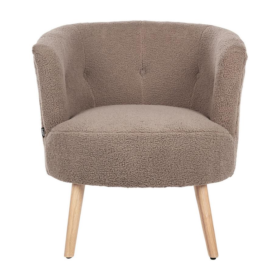 Beliani Fauteuil en Bouclé Moderne ODENZEN  