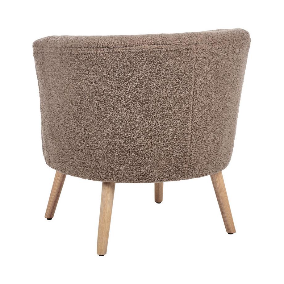 Beliani Fauteuil en Bouclé Moderne ODENZEN  