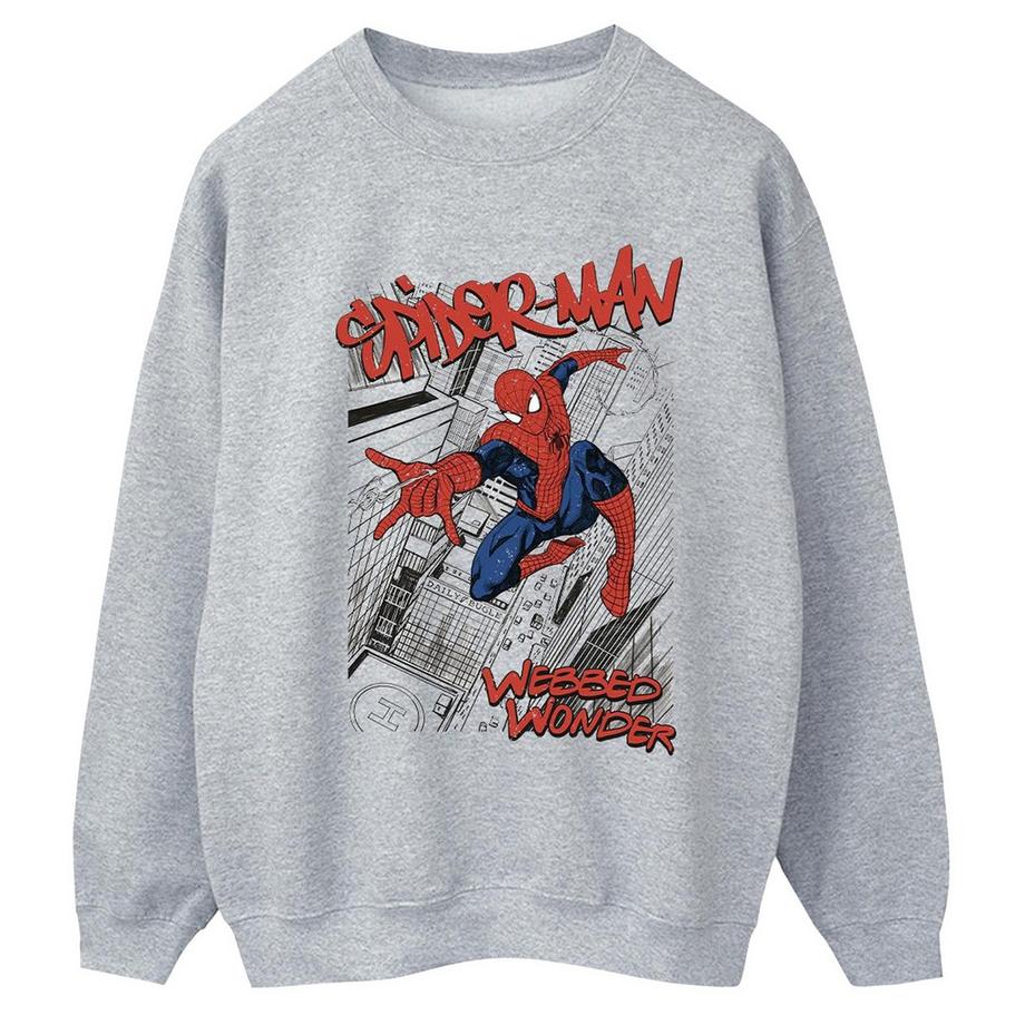 MARVEL Spider-Man Webbed Wonder Stampa Grafica Felpa  