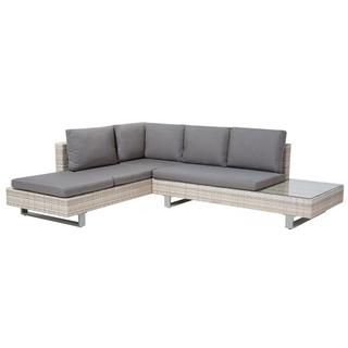 Beliani Set lounge pour jardin en Polyrotin Moderne LANCIANO  