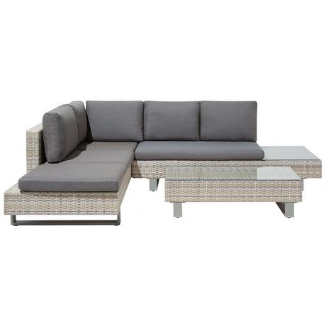 Beliani Set lounge pour jardin en Polyrotin Moderne LANCIANO  