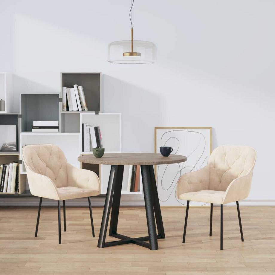 VidaXL sedia da pranzo Velluto  