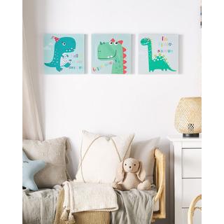 Beliani Lot de 3 toiles en Nylon Moderne BINGUI  