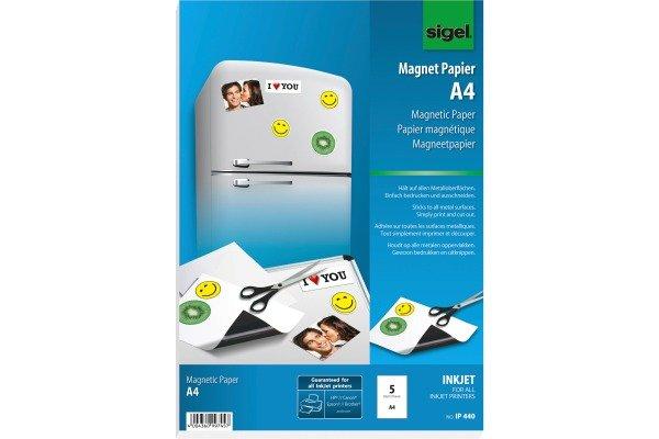 Sigel  SIGEL Magnet-Papier A4 IP440 weiss 5 Stück 