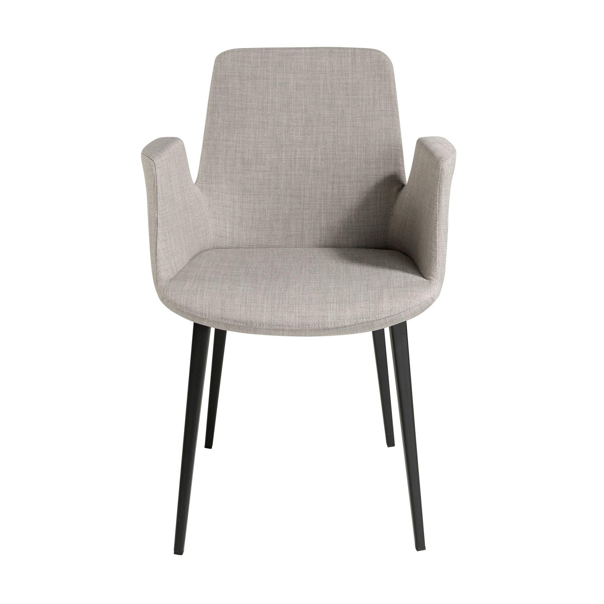 ANGEL CERDA Sedia in tessuto grigio  