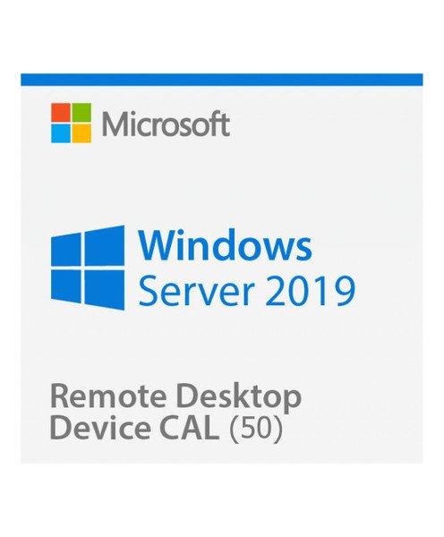 Microsoft  Windows Server 2019 Remote Desktop Services (RDS) 50 device connections - Clé licence à télécharger - Livraison rapide 7/7j 