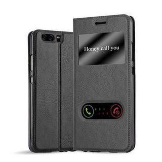 Cadorabo  Housse compatible avec Huawei P10 - Coque de protection avec fermeture magnétique, fonction de support et 2 fenêtres de visualisation 