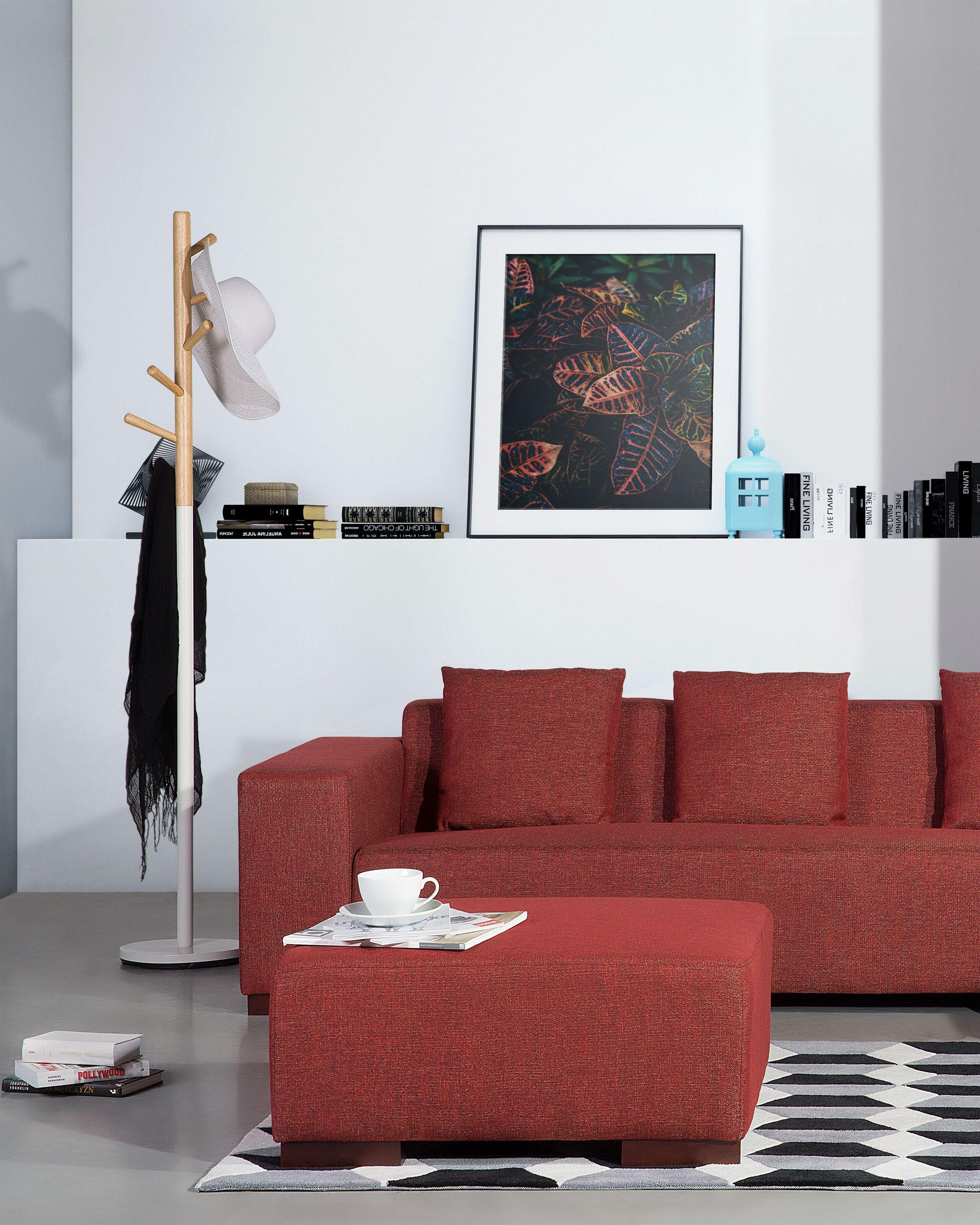 Beliani Porte-manteau en Bois de pin Scandinave AUBUM  