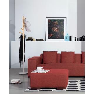 Beliani Porte-manteau en Bois de pin Scandinave AUBUM  