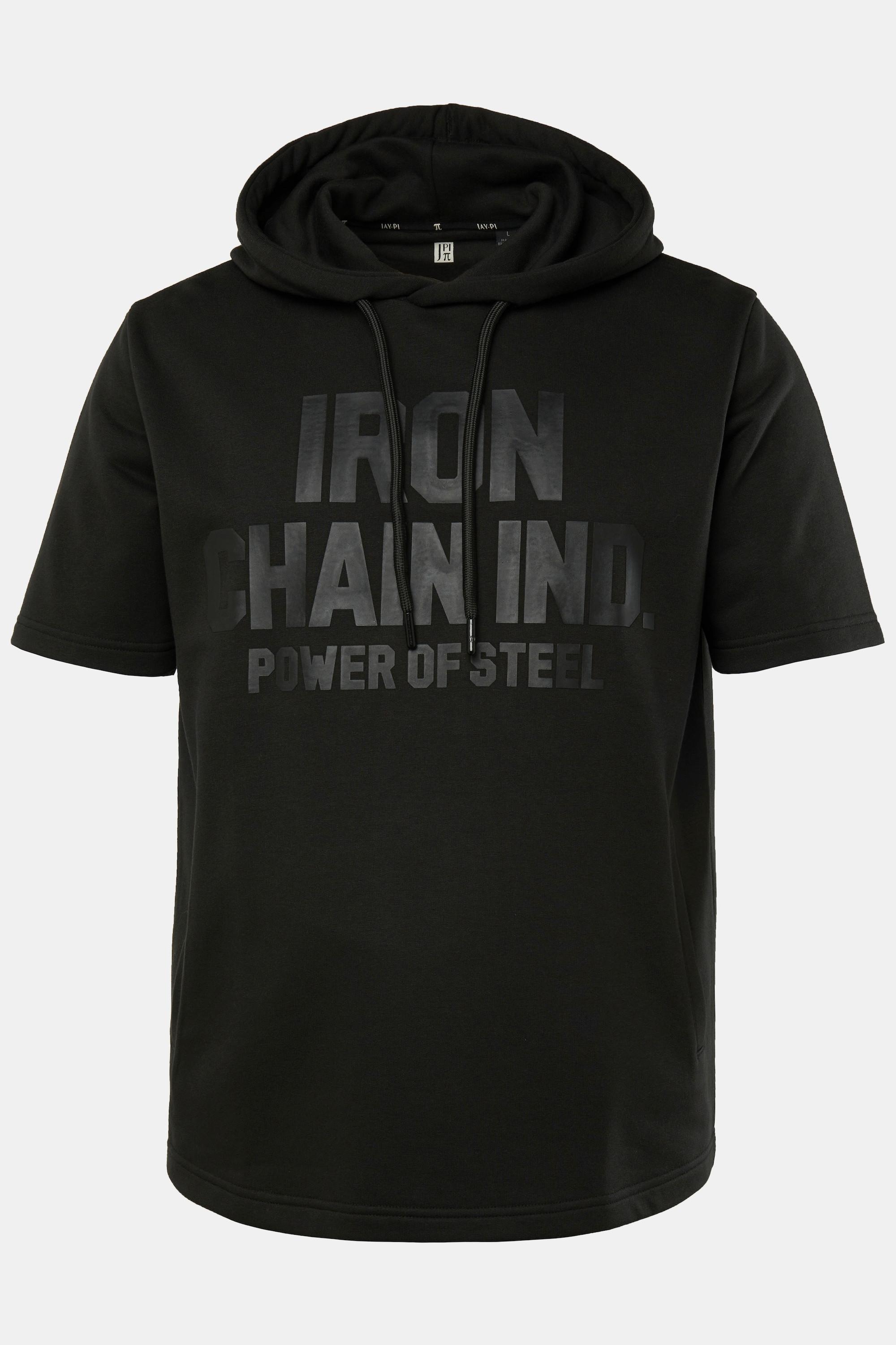 JP1880  Hoodie Iron Anvil, Fitness, Halbarm, QuickDry, Kapuze, bis 7 XL 