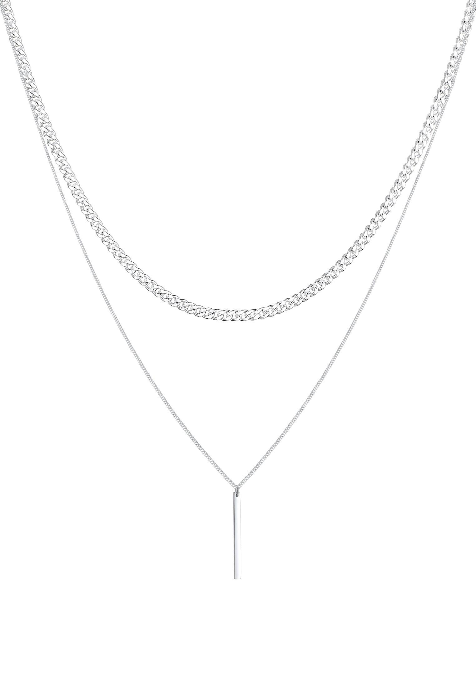 Elli  Halskette Panzerkette Basic Layer Look 