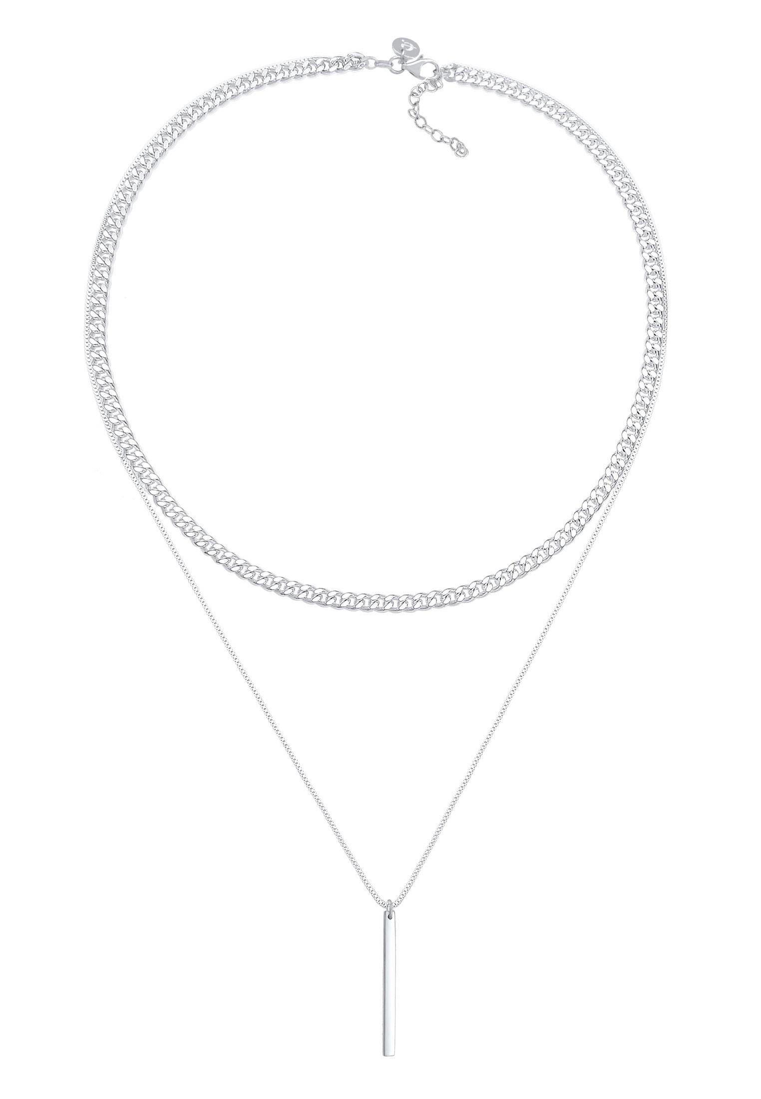 Elli  Halskette Panzerkette Basic Layer Look 