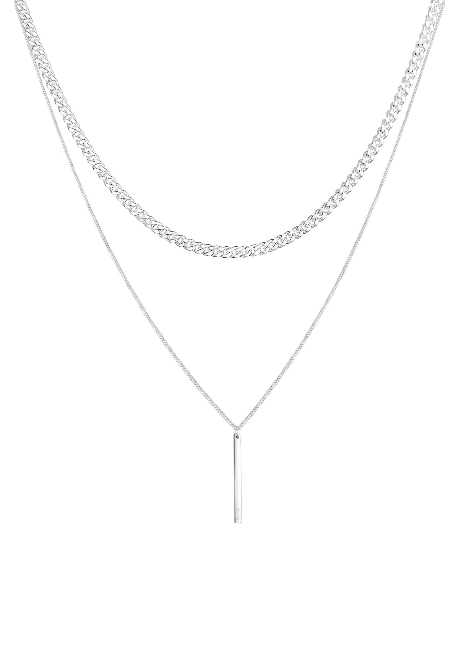 Elli  Halskette Panzerkette Basic Layer Look 