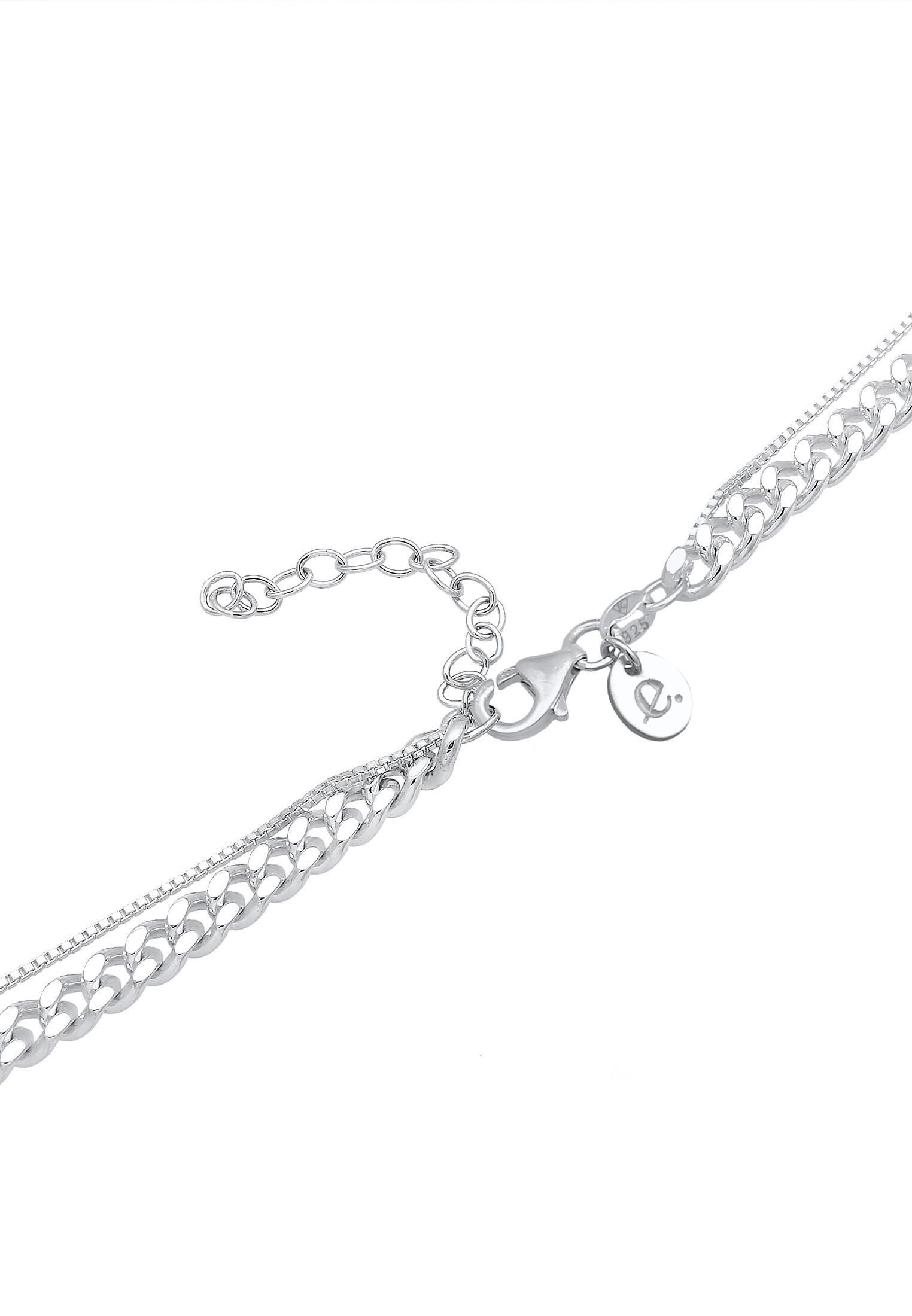 Elli  Halskette Panzerkette Basic Layer Look 