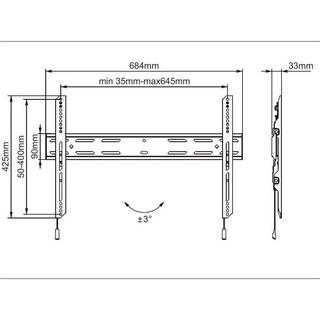 Multibrackets  wandhalterung outdoor-halterung 6683 