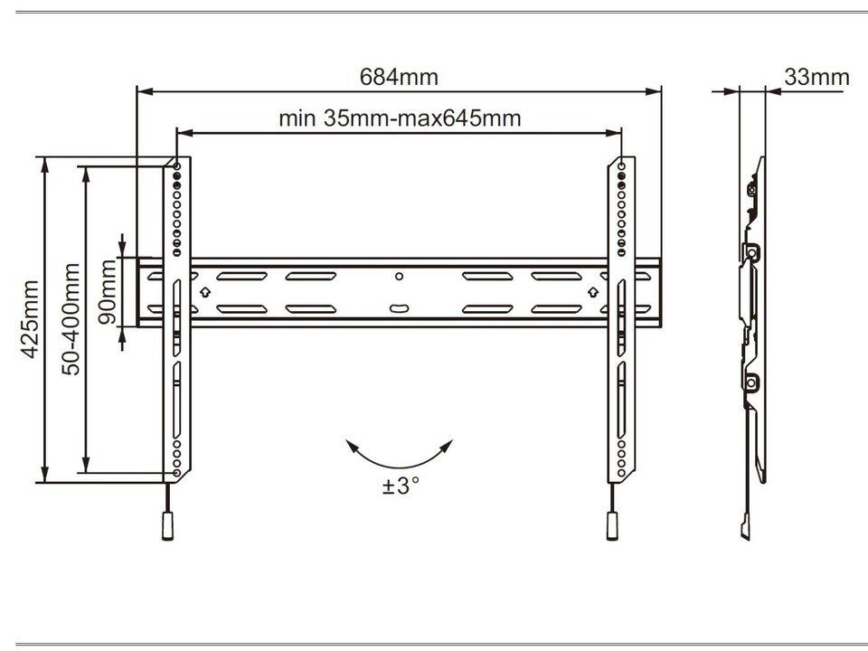 Multibrackets  wandhalterung outdoor-halterung 6683 