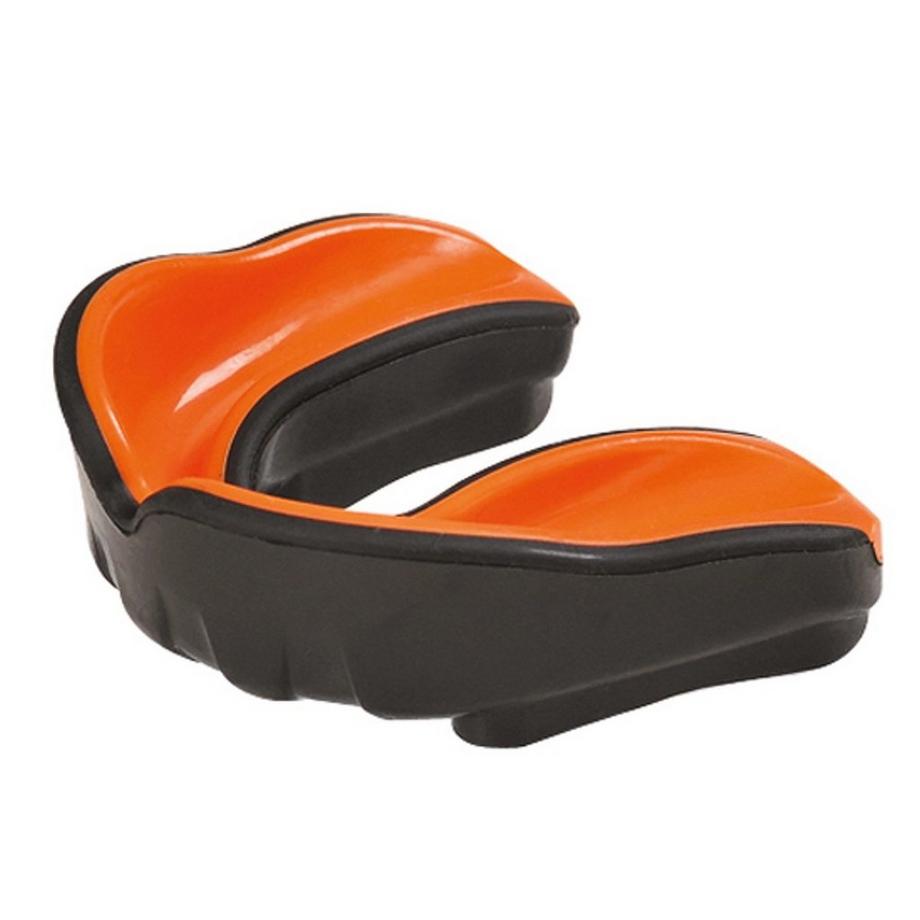 This thermoformable mouthguard with a very good quality/price ratio will give good protection and optimal oral comfort. Material : GelColors: Black & Orange / White & Blue  CE standard product (conforms to European standards).