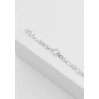 MUAU Schmuck  ID-Bracelet fantaisie or blanc 750, 2.3mm, 14cm 