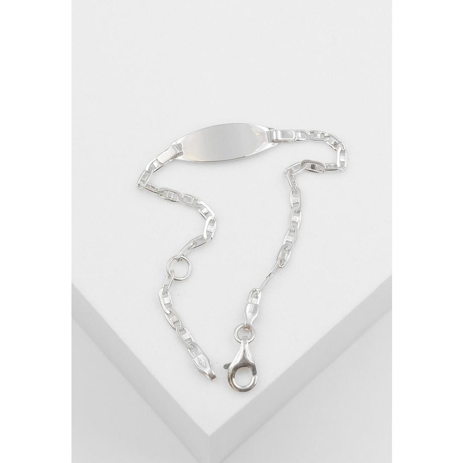 MUAU Schmuck  ID-Bracelet Fantasie Weissgold 750, 2.3mm, 14cm 