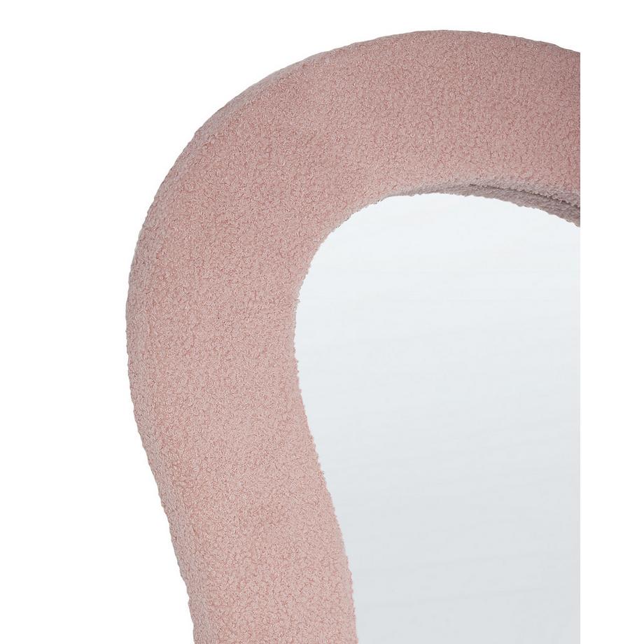 Beliani Wandspiegel aus Bouclé Retro PLANCHEZ  