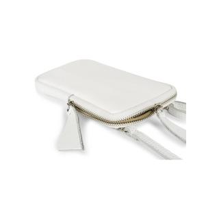 Only-bags.store Handy-Umhängetasche aus genarbtem Leder mit Reissverschluss  