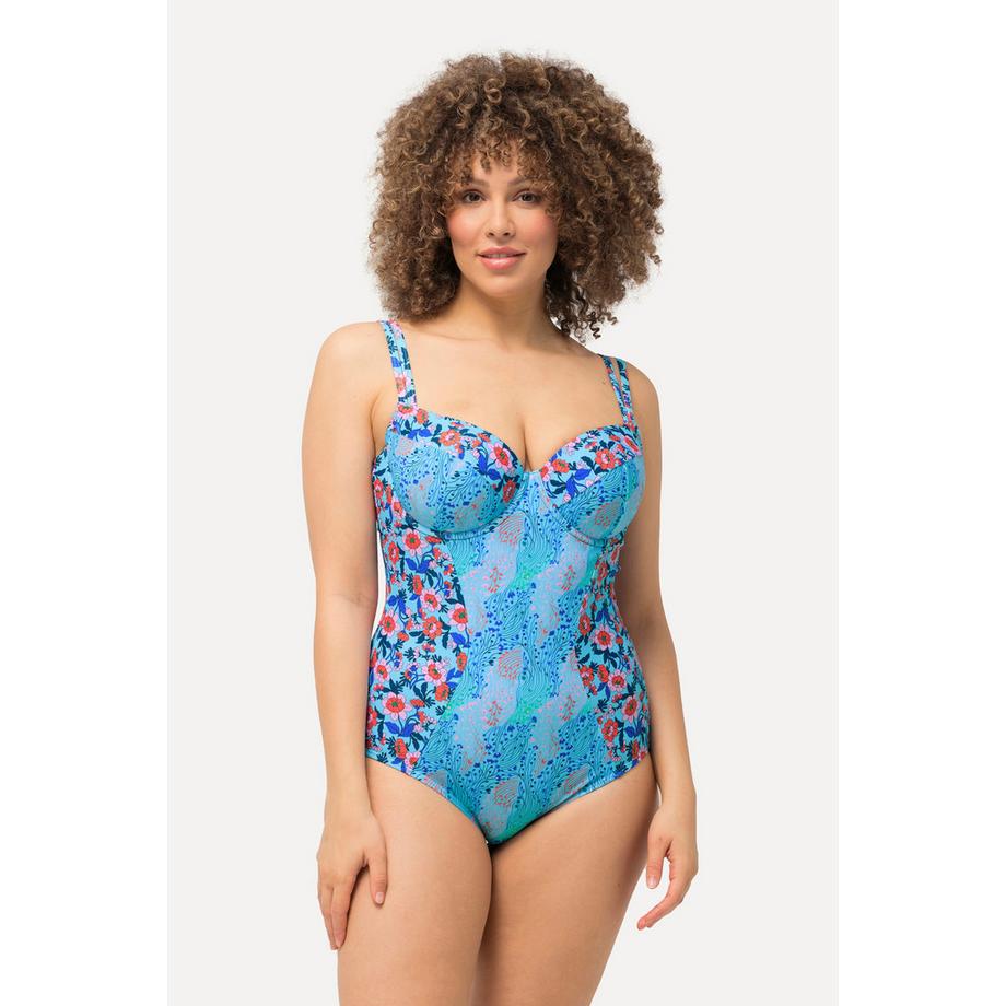 Ulla Popken Costume da bagno Coppe morbide Ferretto Spalline regolabili Riciclato  