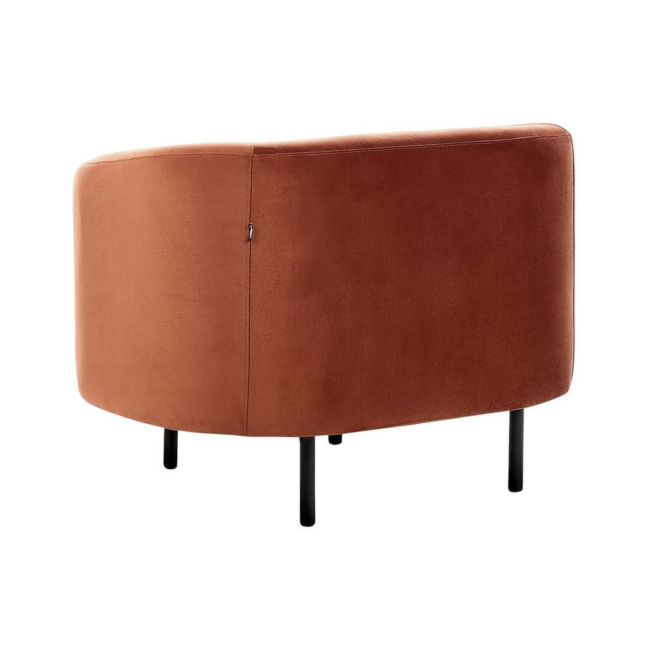 Beliani Sessel aus Samtstoff Klassisch LOEN  