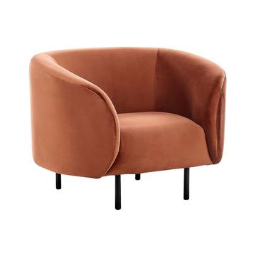 Fauteuil en Velours Traditionnel LOEN