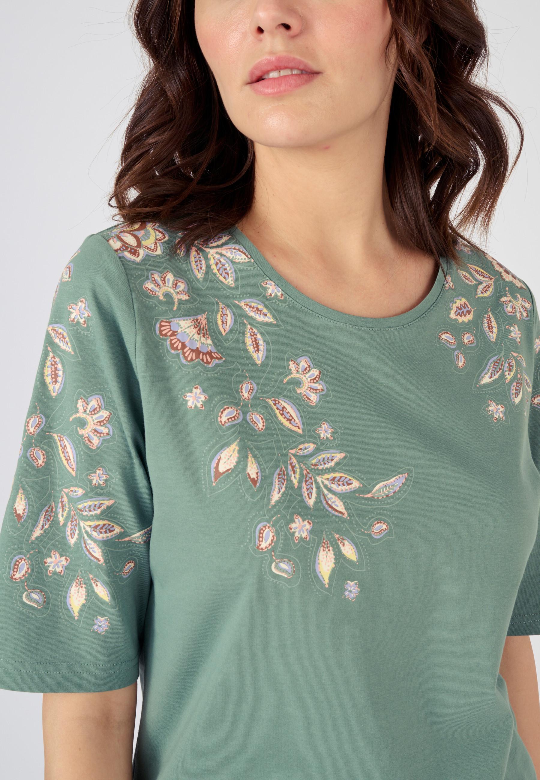 Damart  Tee-shirt imprimé placé floral 