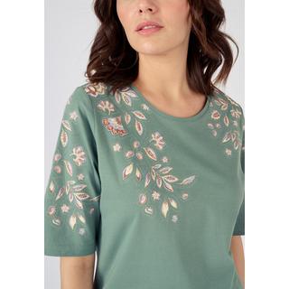 Damart  Tee-shirt imprimé placé floral 