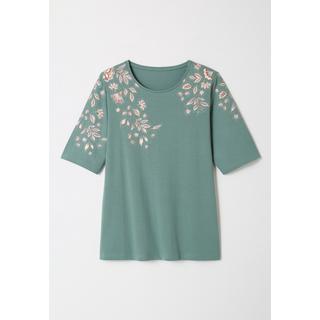 Damart  Tee-shirt imprimé placé floral 