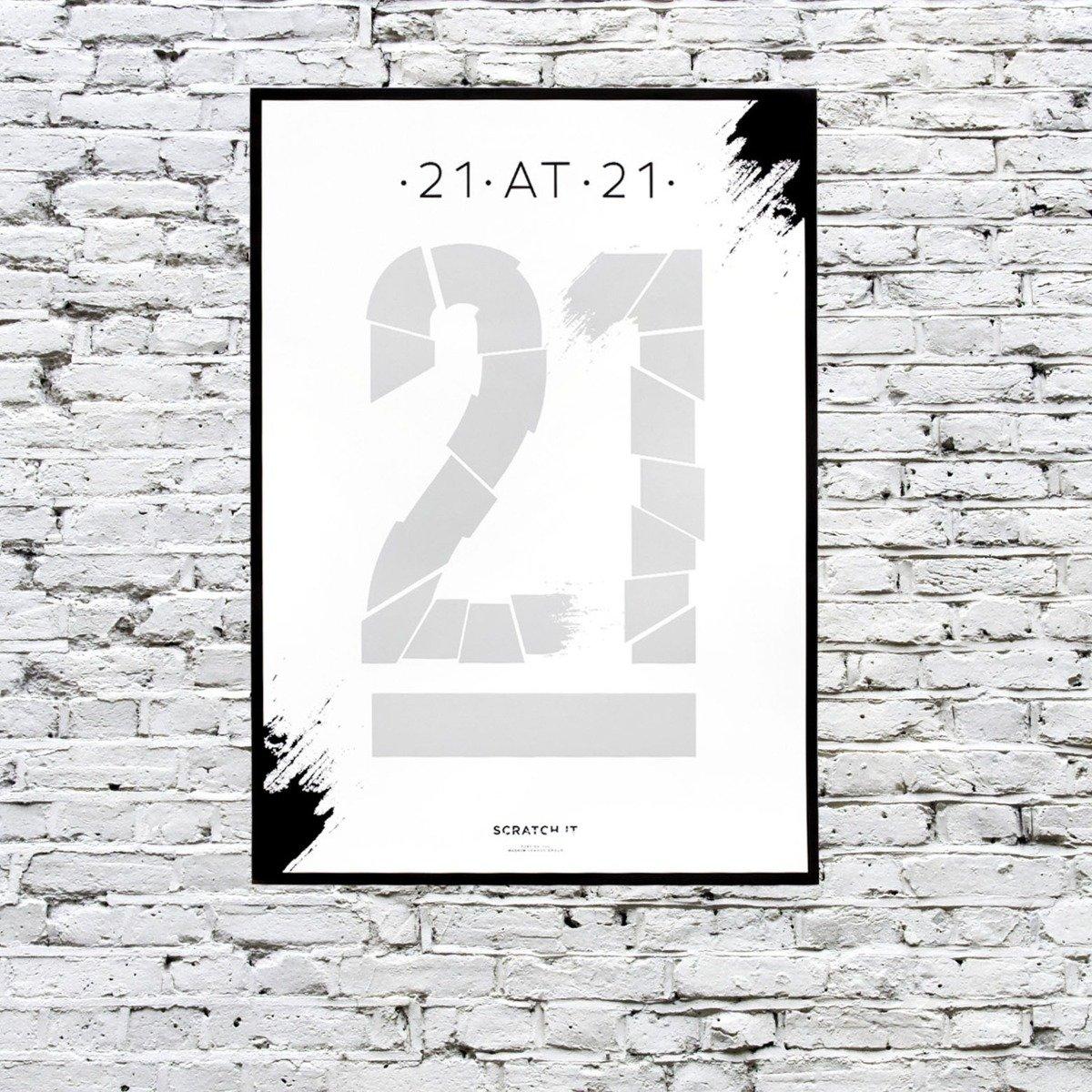 Novelty  Scratch Poster 21at21 