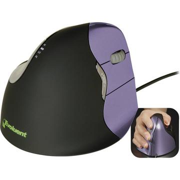 Vertical Mouse 4  Mouse ergonomico USB Ottico Nero, Viola 6 Tasti 2800 dpi Ergonomico