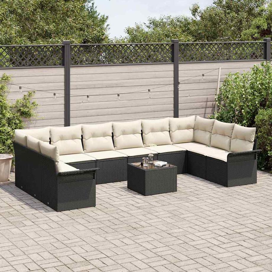 VidaXL Canapé de jardin poly rattan  