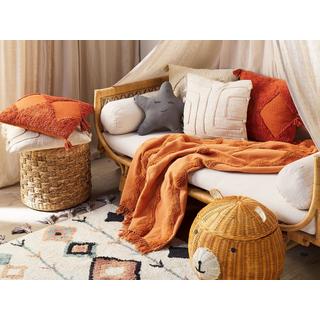 Beliani Couverture en Coton Boho Khari  