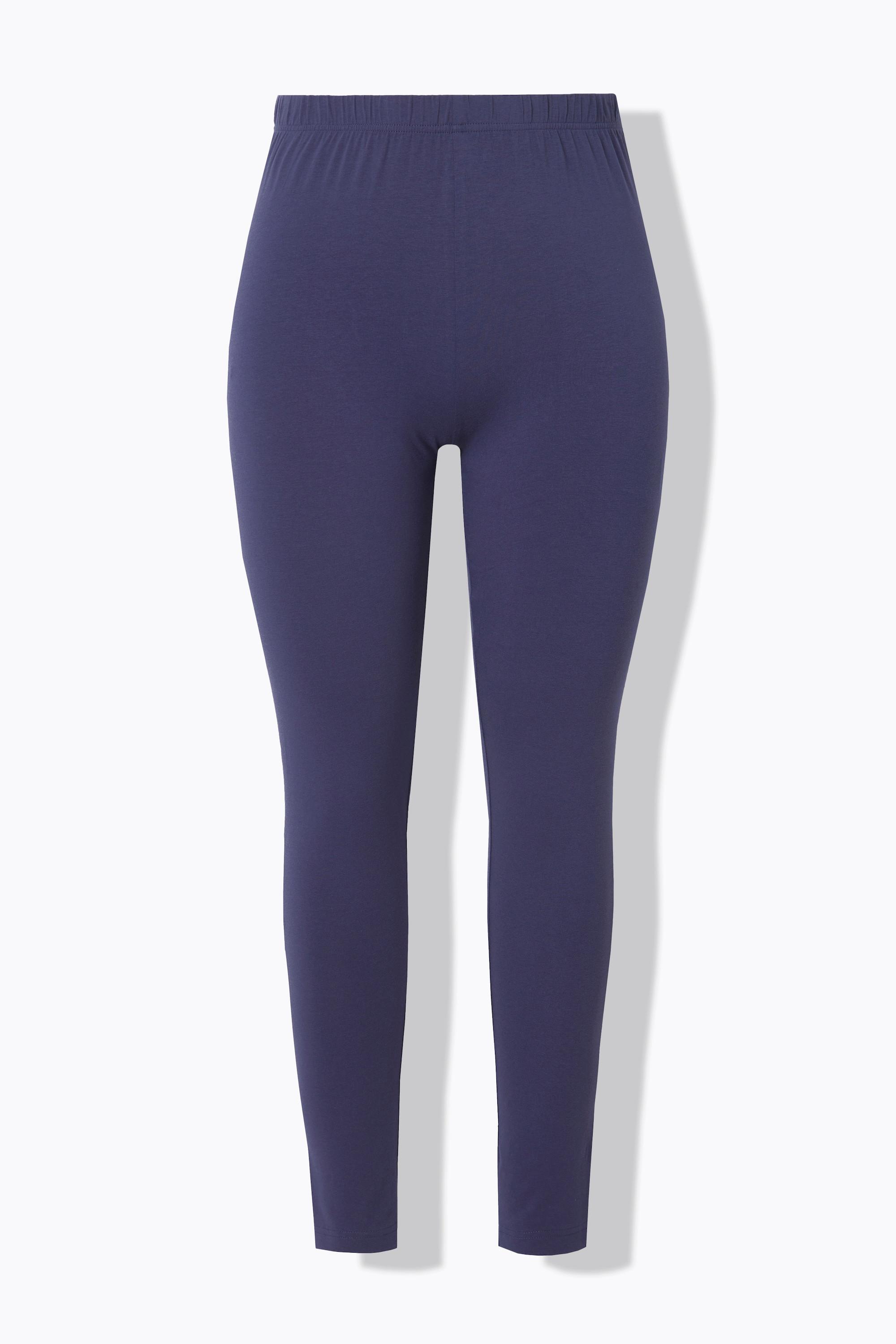 Ulla Popken  Leggings di cotone con cintura completamente elastica 